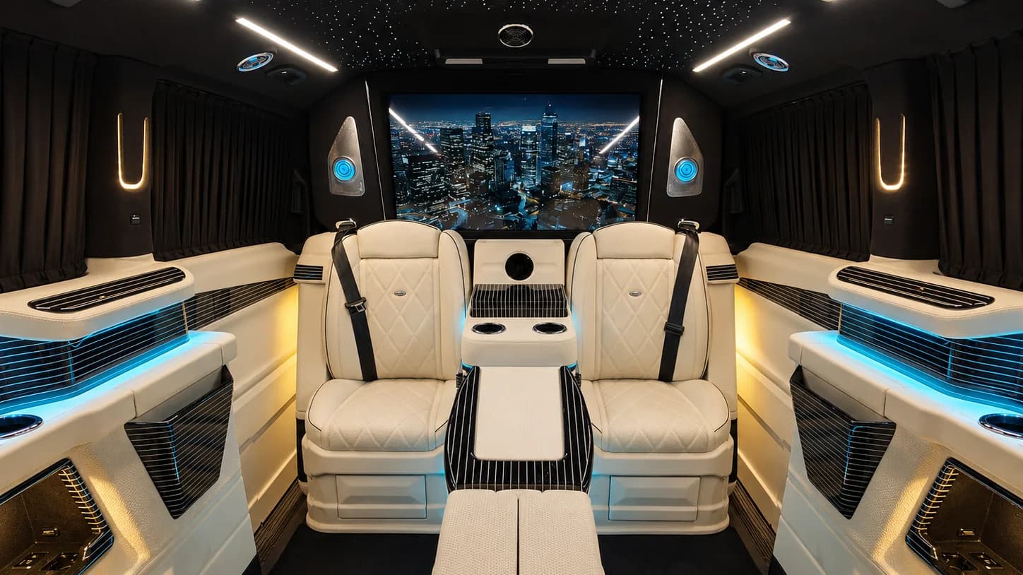 Mercedes Vito VIP Dizayn — Proje 01 — kabin görünümü